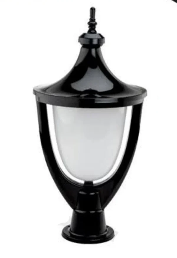 Outdoor Cast Iron Gate Light black