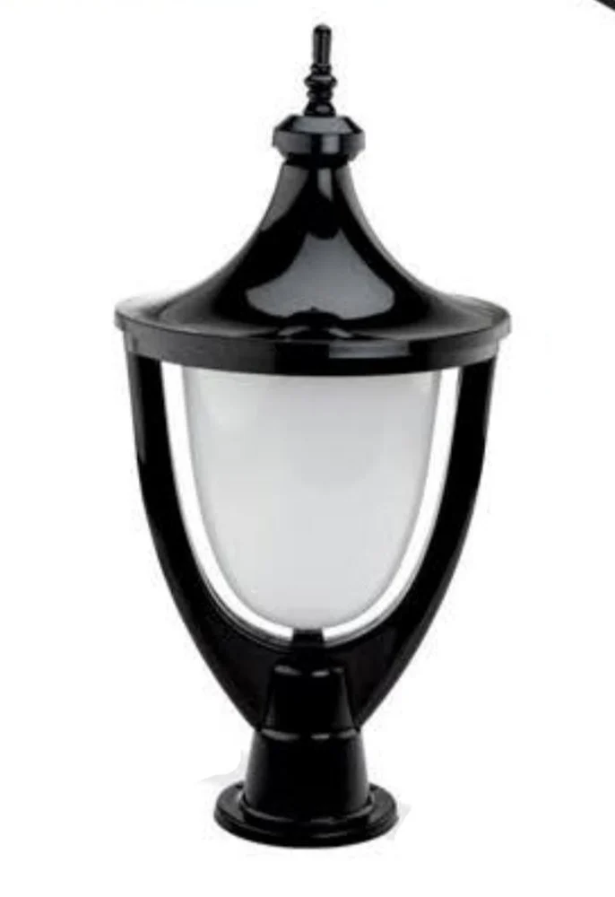 Outdoor Cast Iron Gate Light black