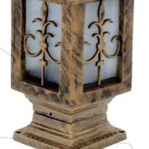 Black Post Top Light